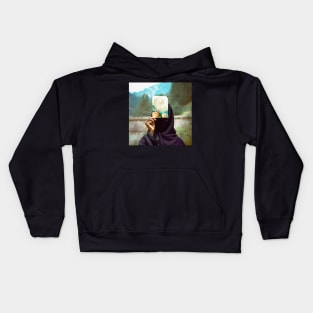 Abstract female portrait Kids Hoodie